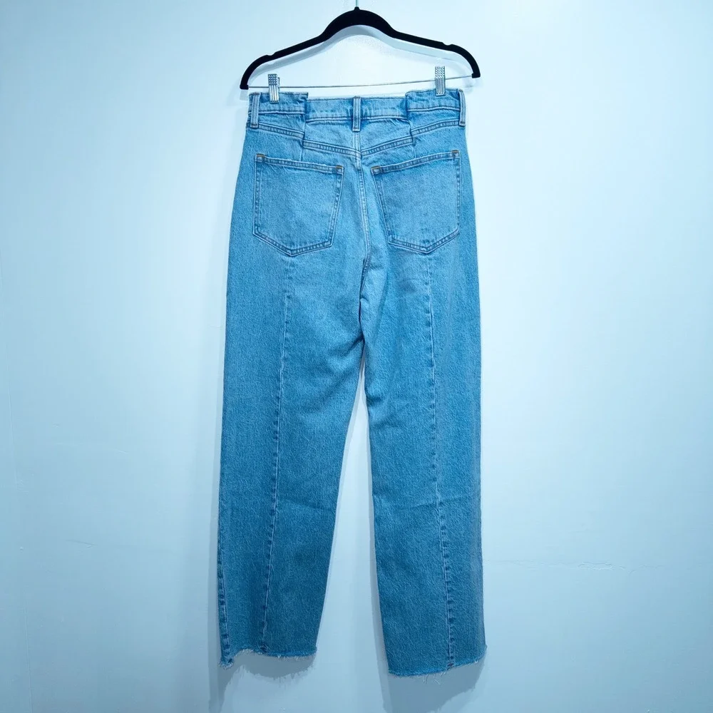 Abercrombie & Fitch Curve Blue Medium Wash High Rise 90's Relaxed Jeans 30 / 10R